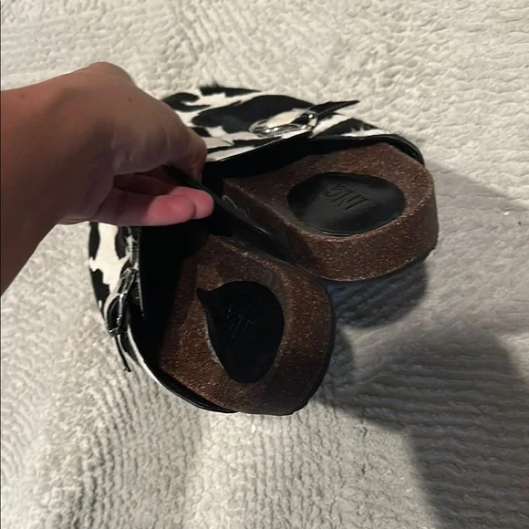 INC International Concepts Black and White Mules - Picture 5 of 6